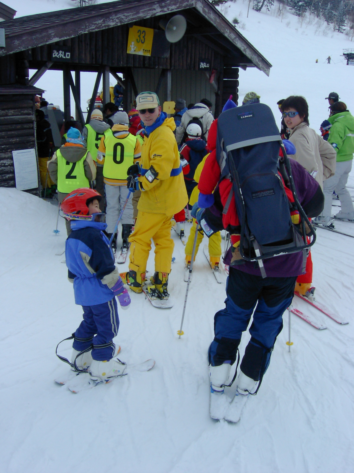 子連れスキーヤー